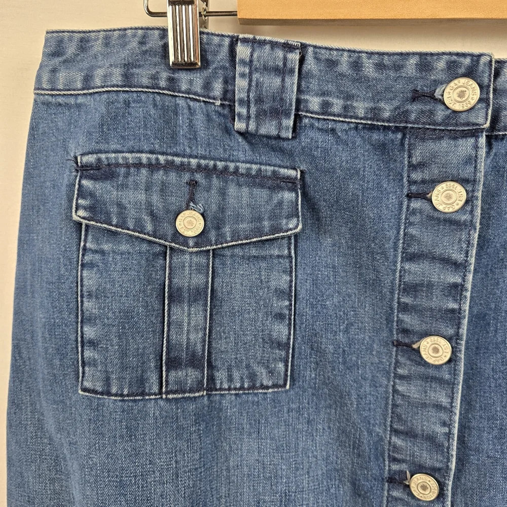 Vintage Gap Jeans Denim Skirt Size 16 - Picture 3 of 9
